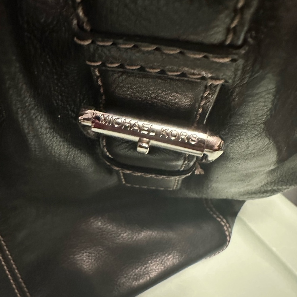 Michael Kors large Brookville tote bag. Gorgeous black pebble leather 15 x 12 - Picture 5 of 10